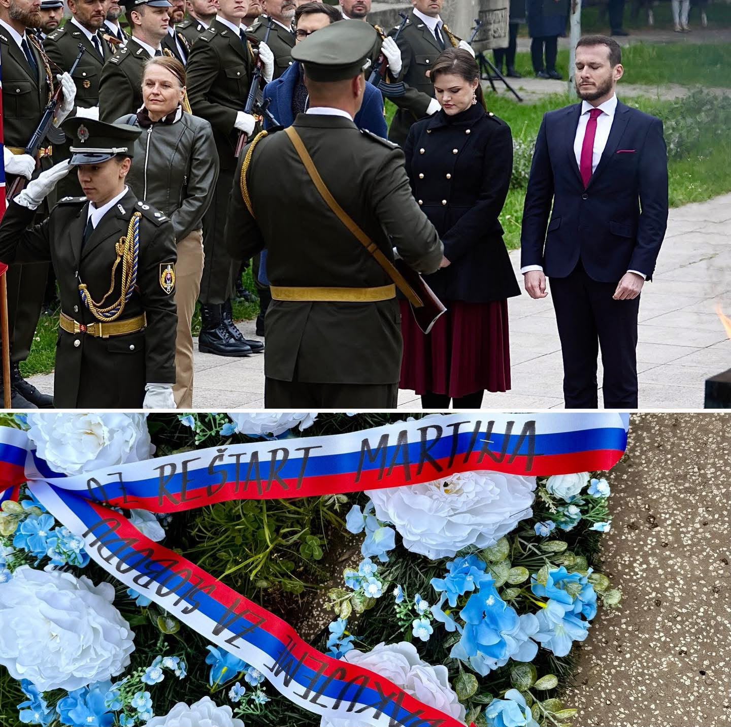 Pietna spomienka zástupcov Reštartu Martina