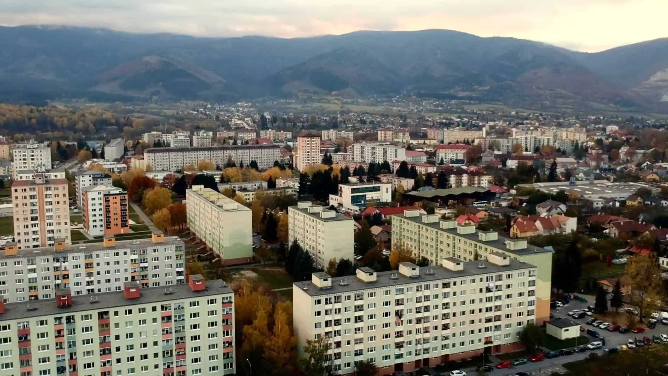 Obytné štvrte mesta Martin pod horami